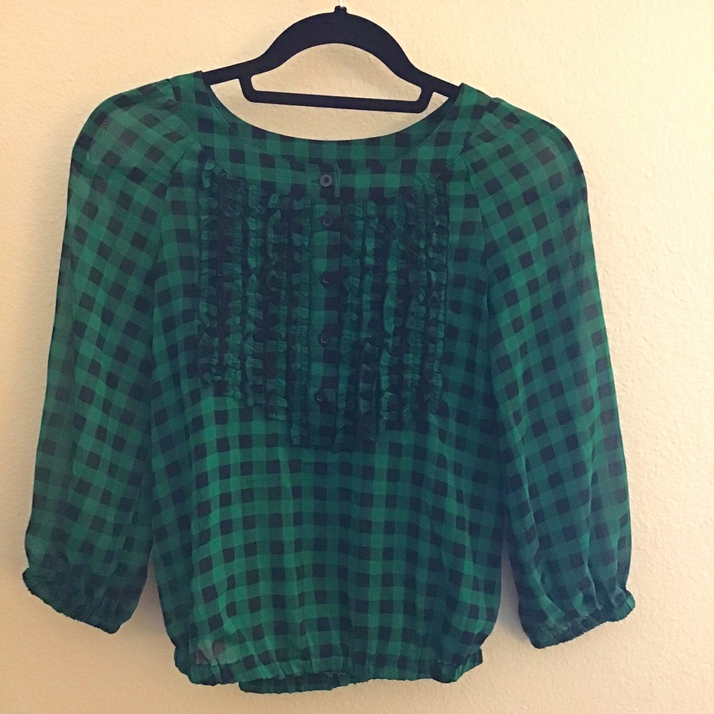 💥 MOVING SALE💥 H&M Size 4 Plaid Shirt